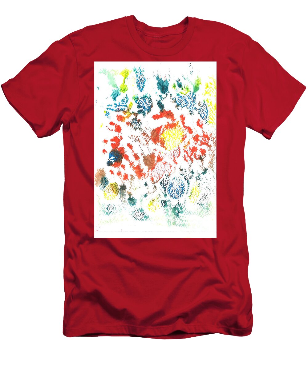 Wild Flowers T-Shirt featuring the painting Wild flowers 2 by Asha Sudhaker Shenoy