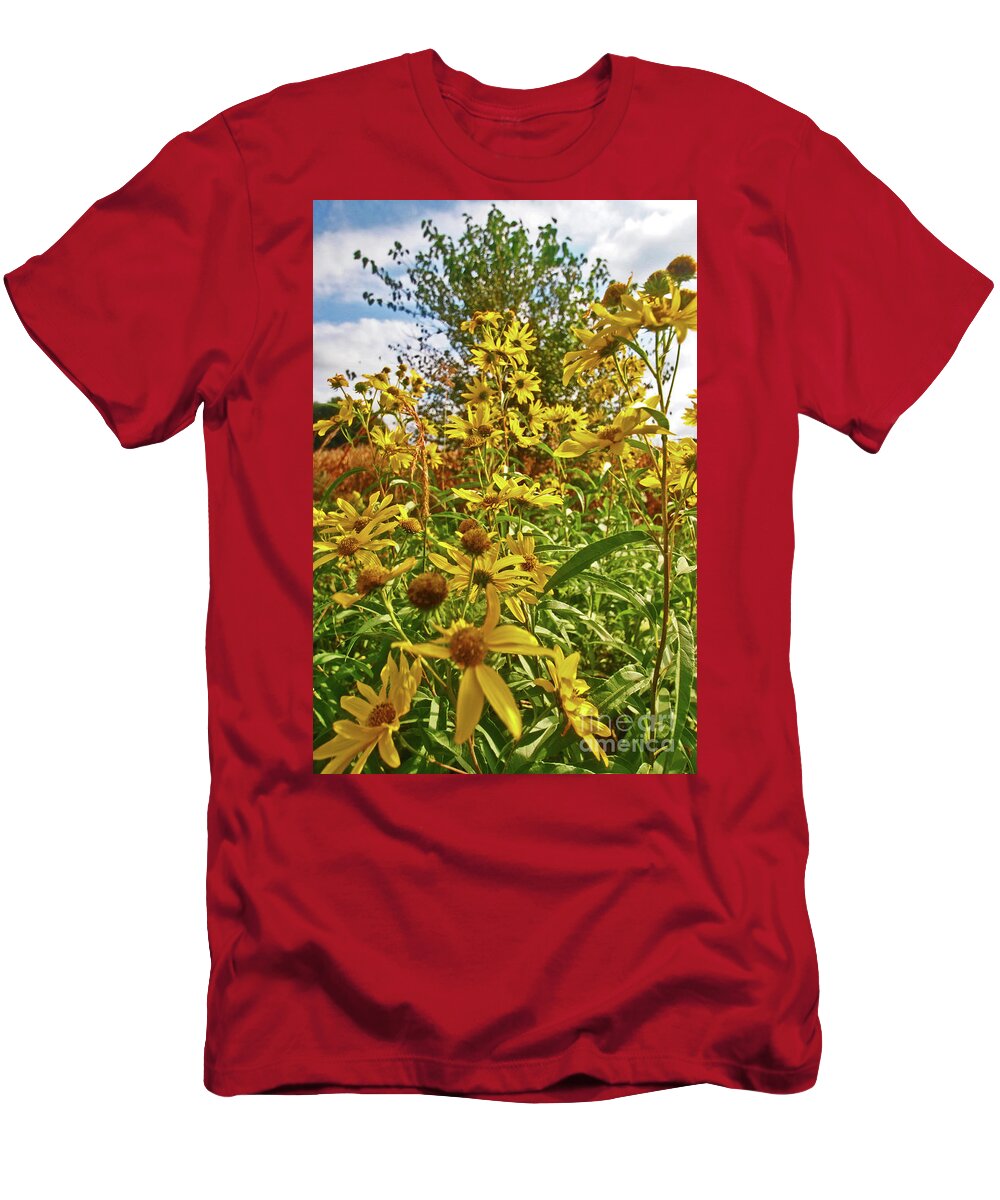Flowers T-Shirt featuring the photograph Wild Yellow by George D Gordon III