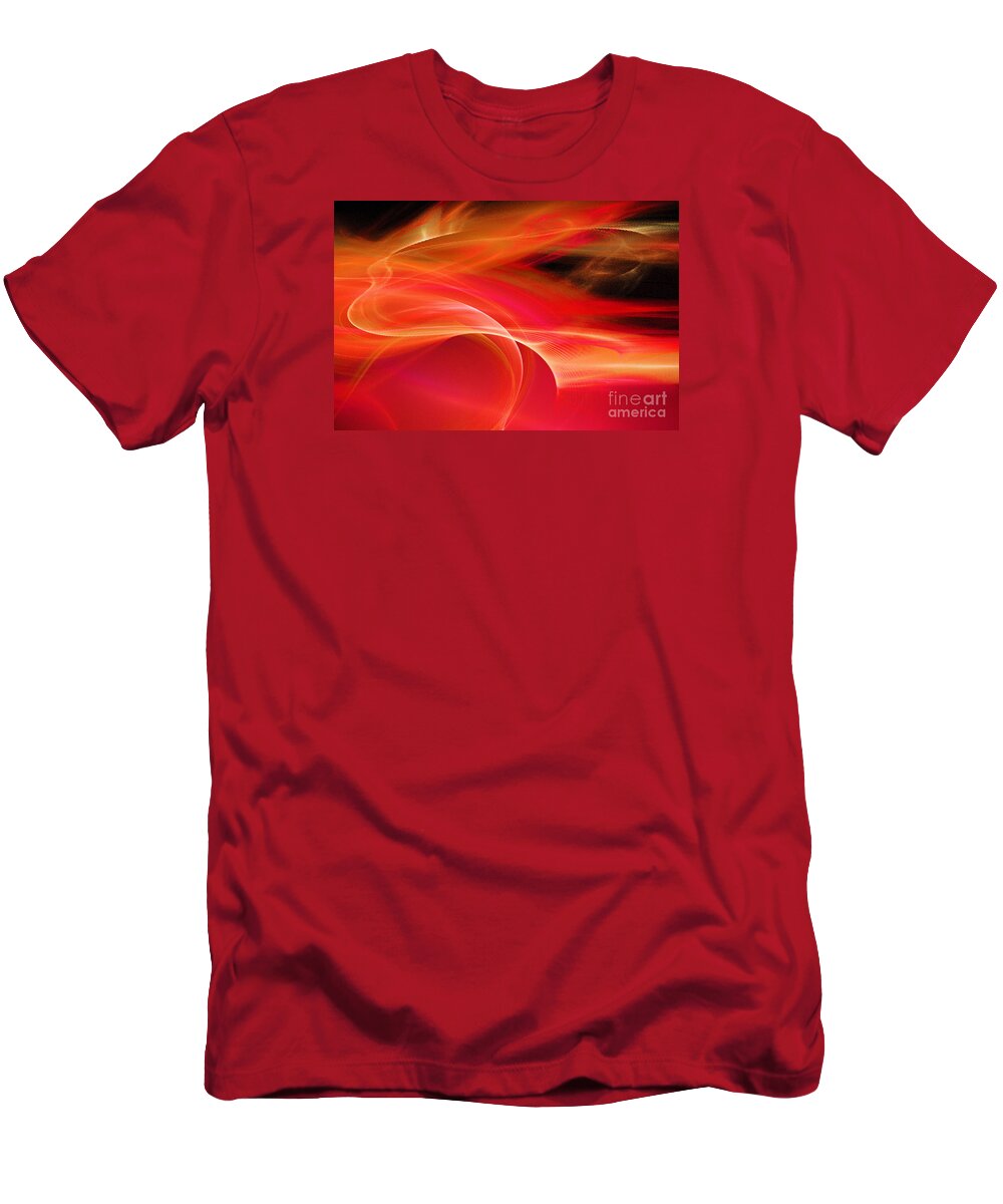 Winds Of Rage And Torment T-Shirt featuring the digital art Winds of Rage and Torment by Elizabeth McTaggart