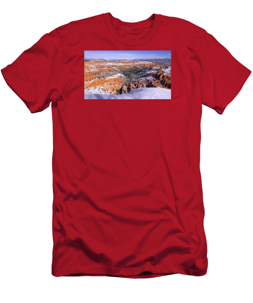 Winter Atop Bryce T-Shirt featuring the photograph Winter Atop Bryce by Chad Dutson