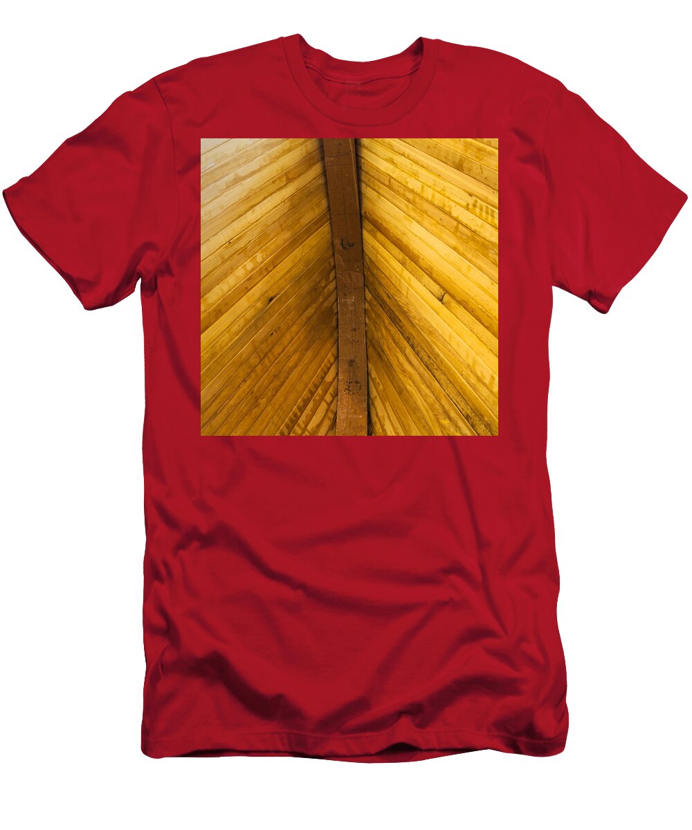 Charles Harden T-Shirt featuring the photograph Wooden Boat Planks by Charles Harden