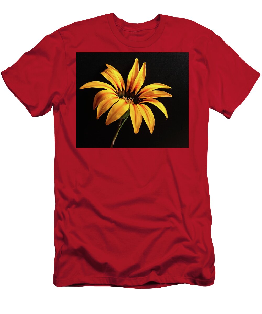Flower T-Shirt featuring the photograph Yellow Gazania Flower by Jeff Townsend