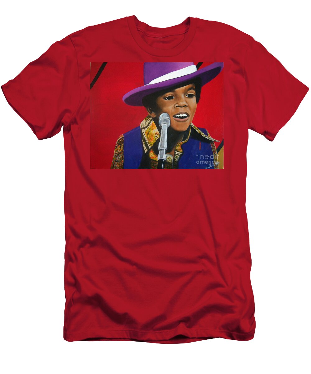 Young Michael Jackson Singing T-Shirt by Michelle Brantley - Fine Art  America