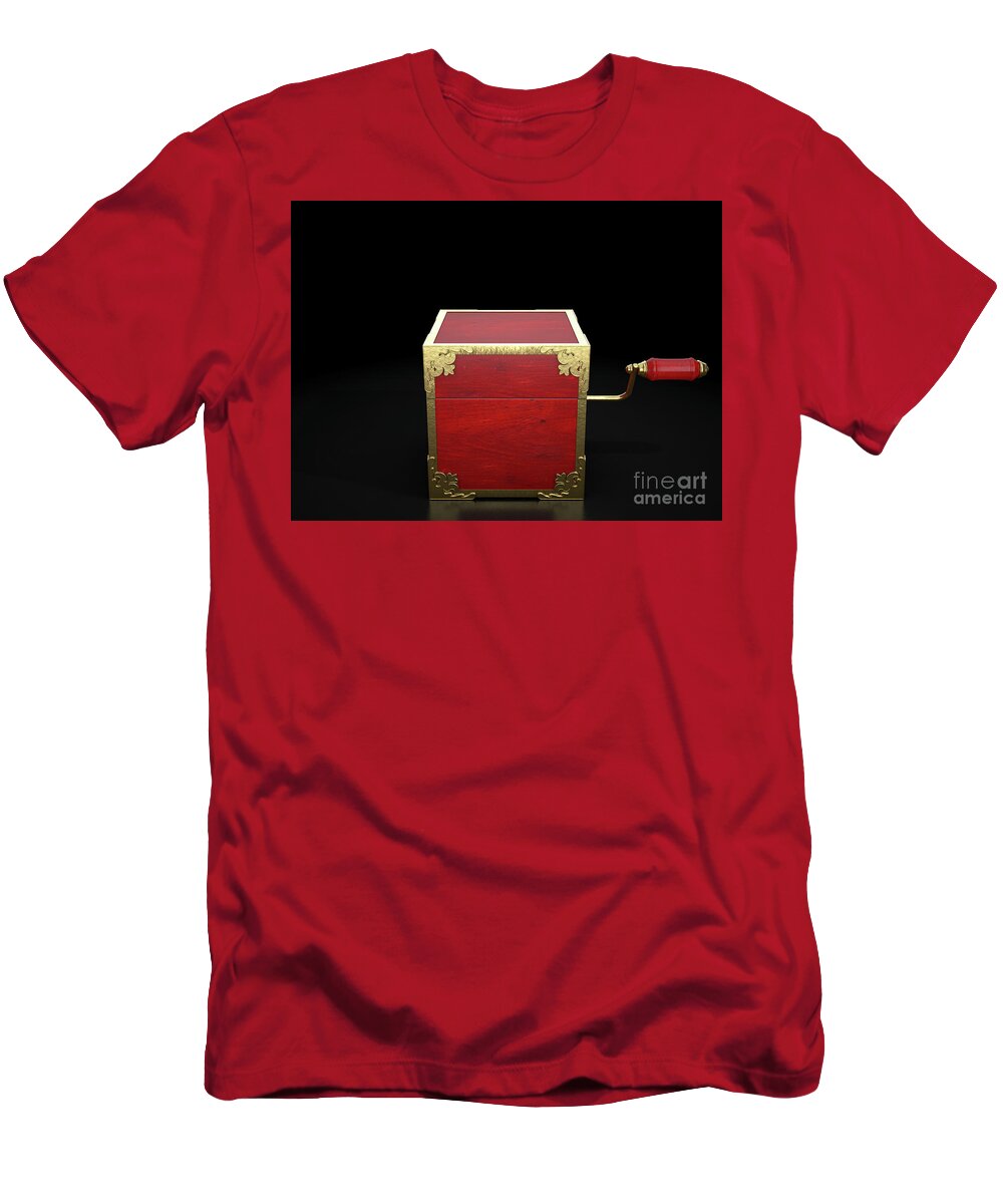 Box T-Shirt featuring the digital art Close Jack-In-The-Box Antique #1 by Allan Swart