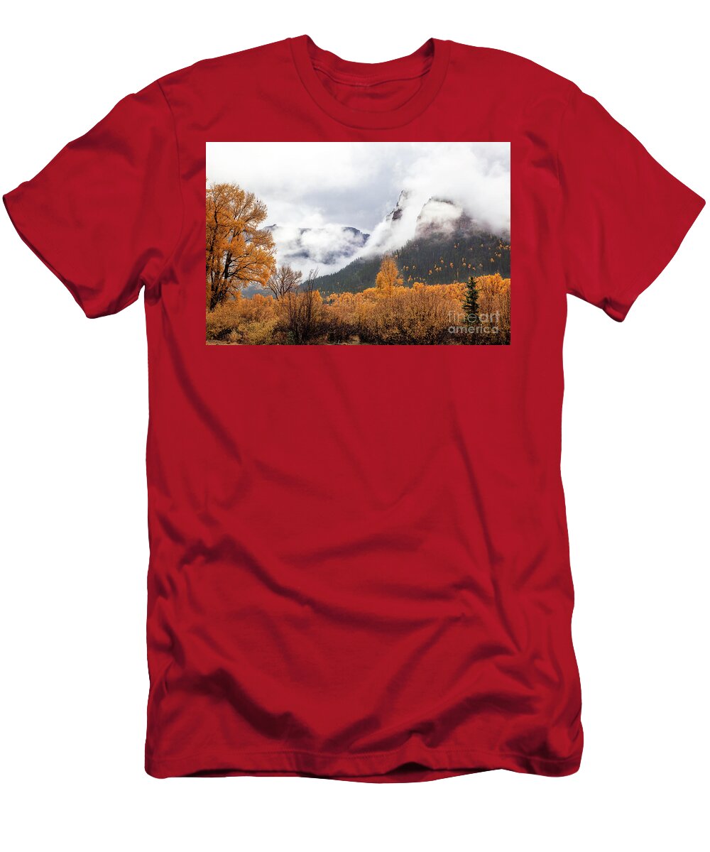 Mountain Clouds T-Shirt featuring the photograph Over the Top #2 by Jim Garrison