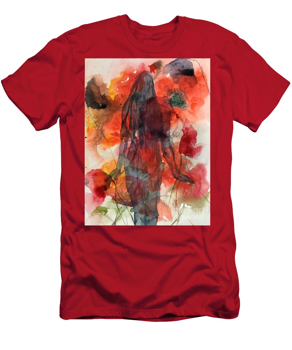 1382019 T-Shirt featuring the painting 1382018 by Han in Huang wong