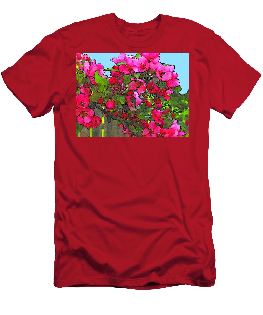 Apple T-Shirt featuring the photograph Apple Blossoms #2 by Robert Bissett