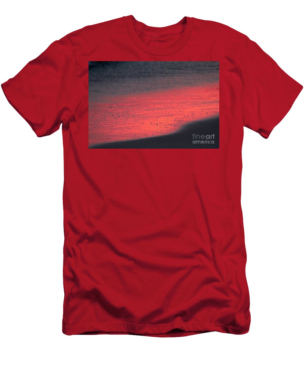 Abstract T-Shirt featuring the photograph Abstract Beach by Tony Cordoza