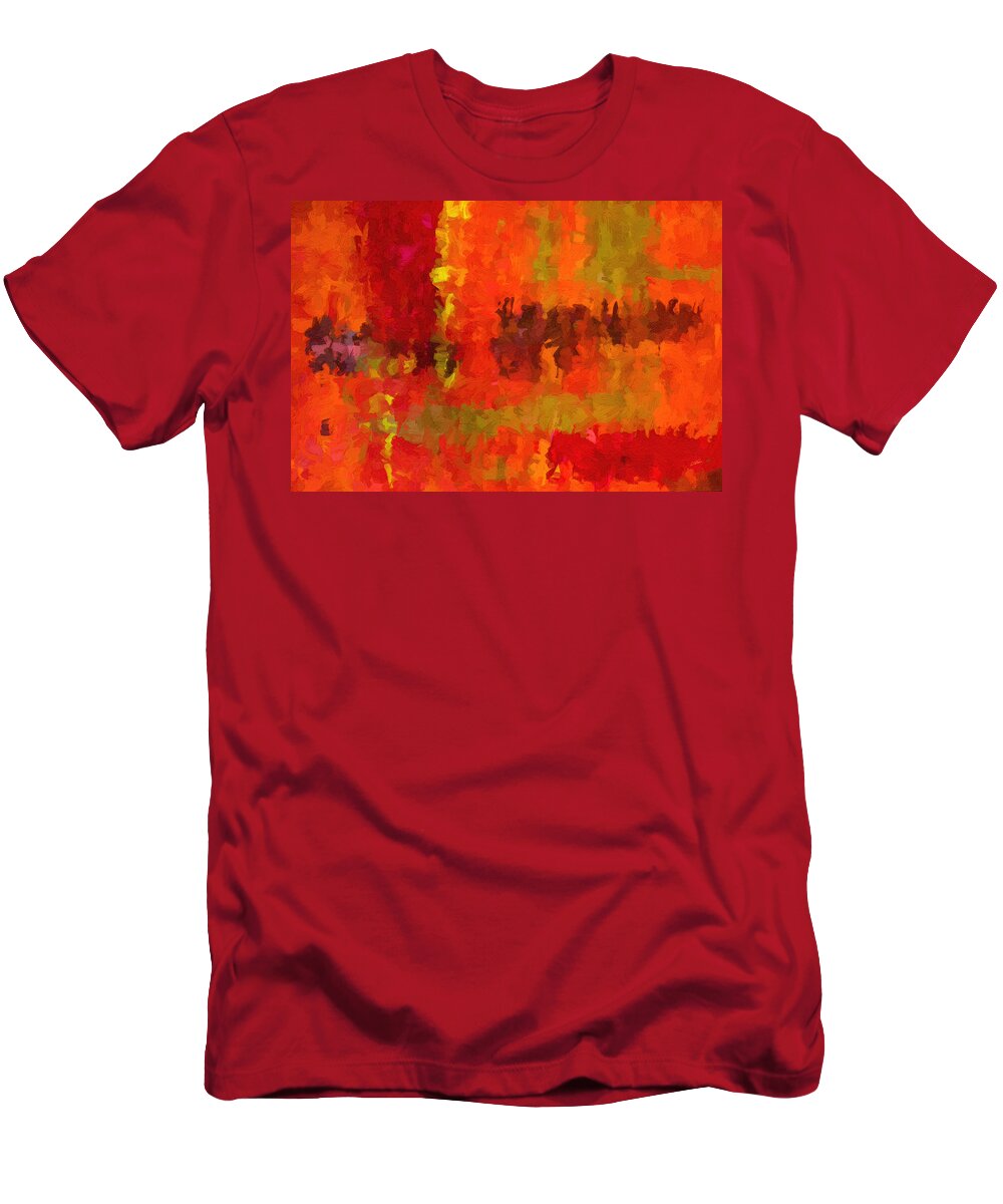 Abstract T-Shirt featuring the painting Abstract - DWP420416492 by Dean Wittle