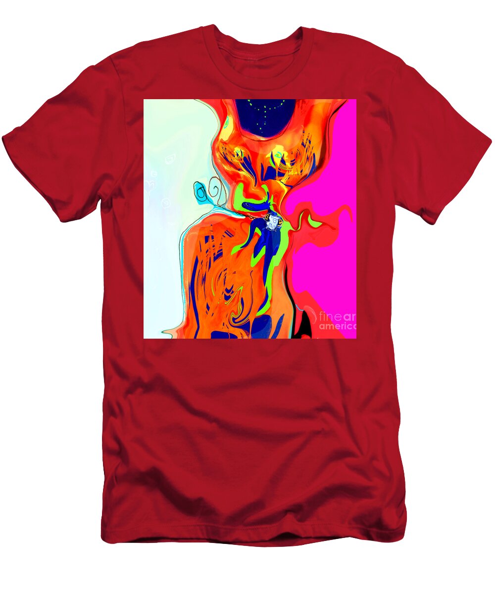 Square T-Shirt featuring the digital art Another Day Another Dance No. 4 by Zsanan Studio