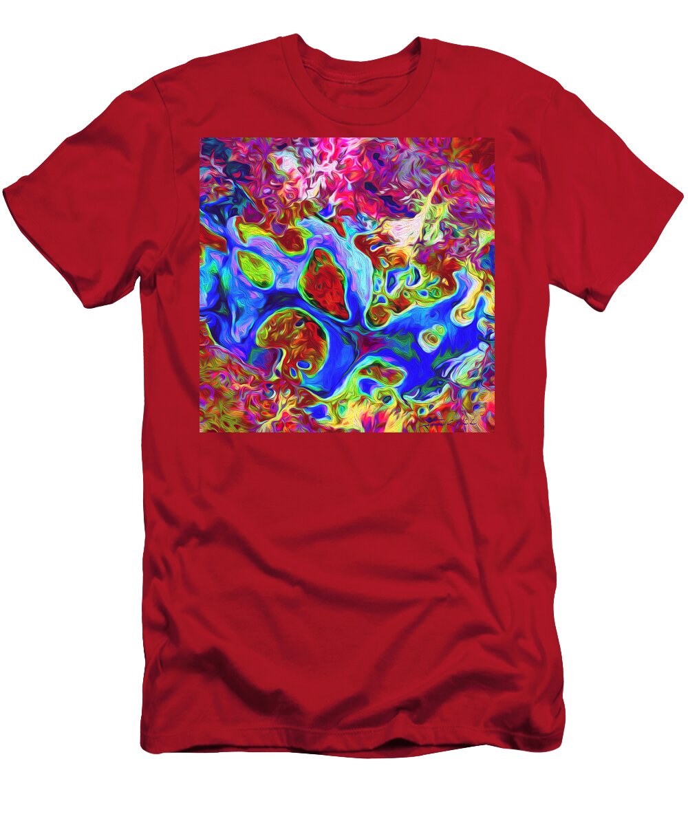 Water T-Shirt featuring the painting Aqualung No. 9 by James Hill