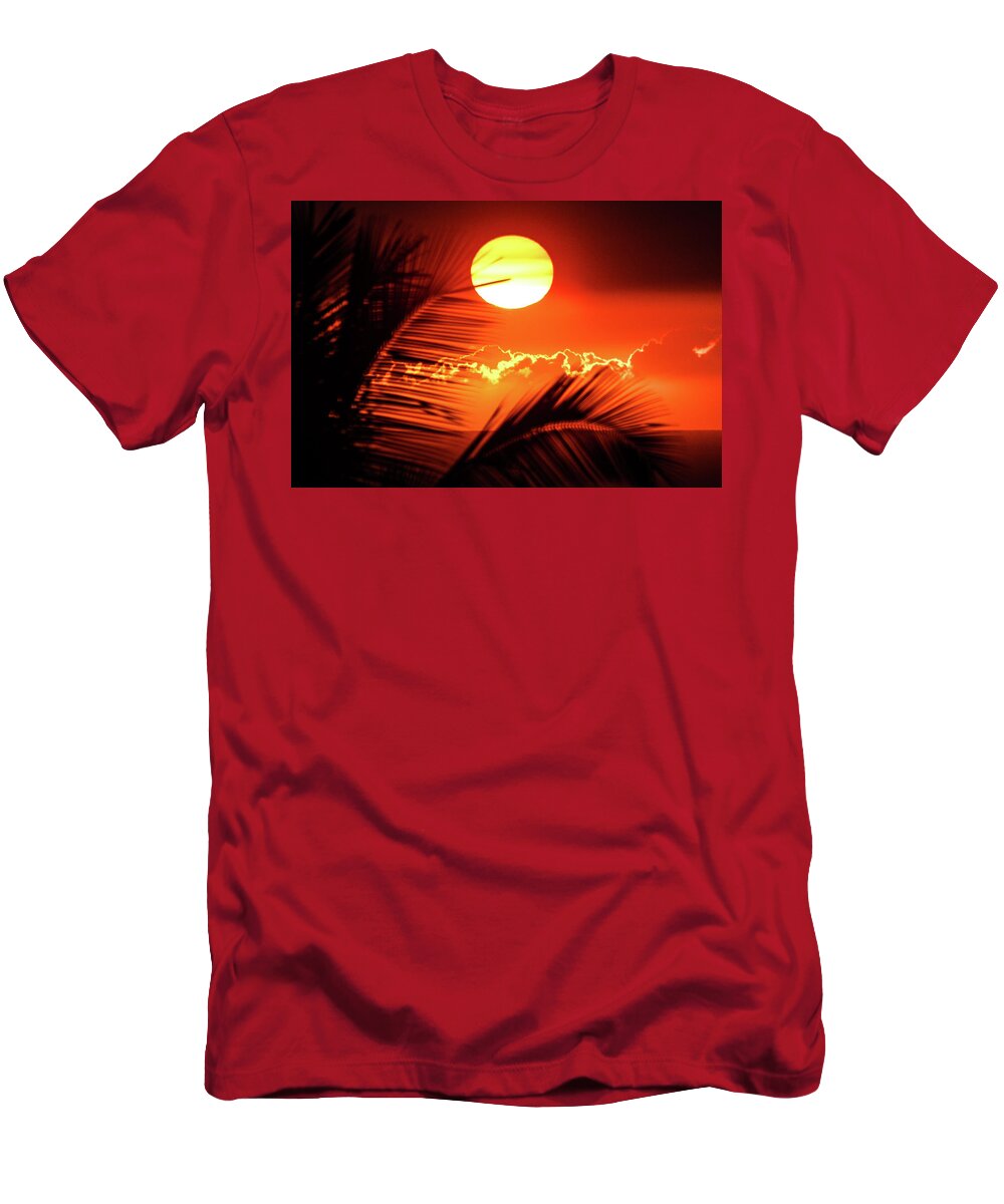 Sunset T-Shirt featuring the photograph Ball Drop by Reefyarea