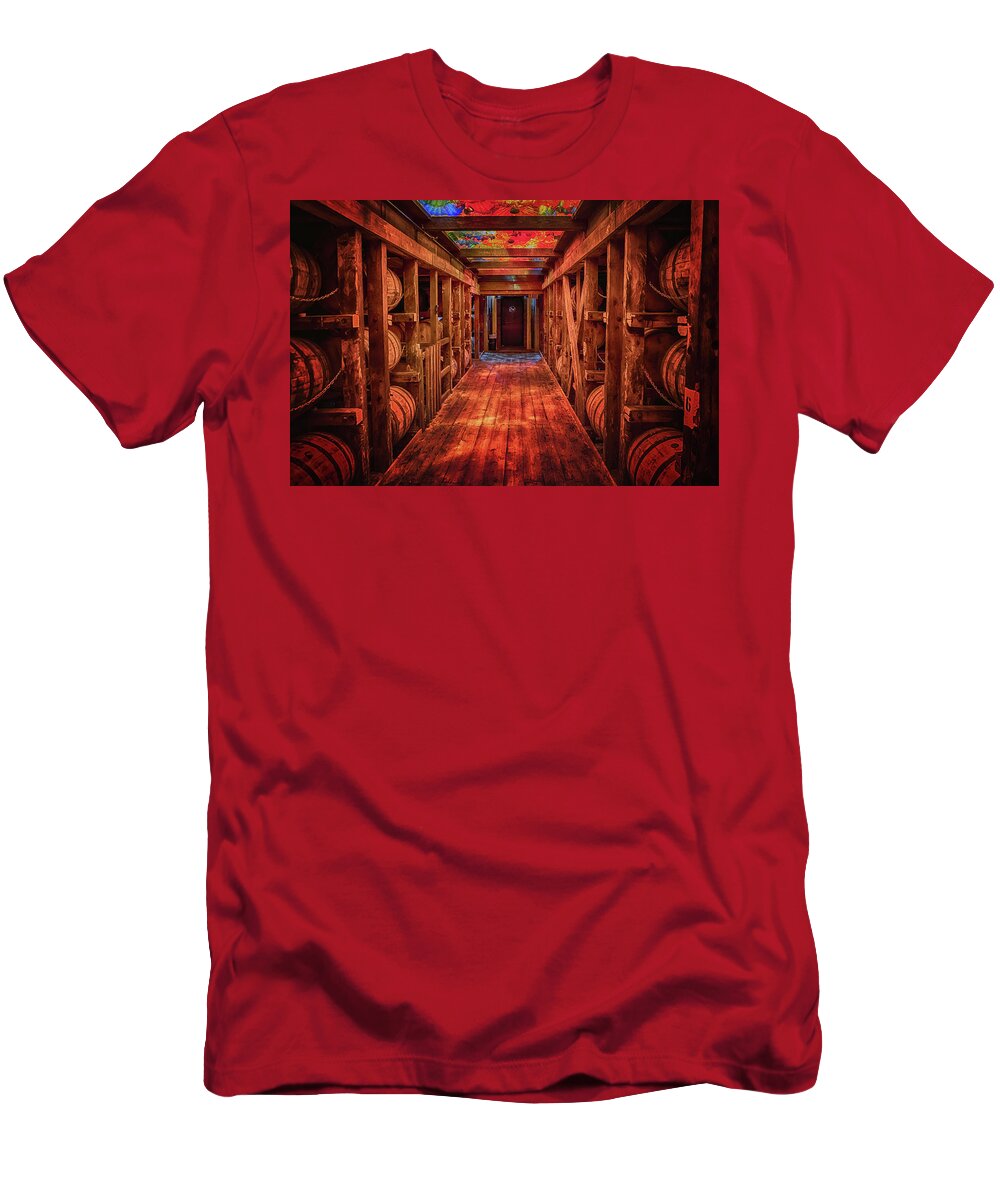 Bourbon T-Shirt featuring the photograph Bourbon Under Glass by Susan Rissi Tregoning