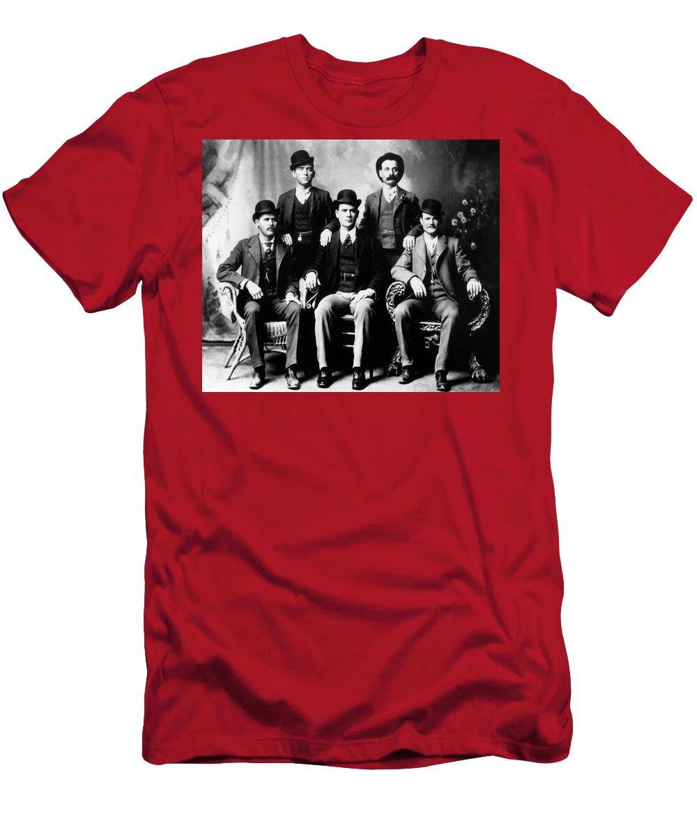 Butch Cassidy T-Shirt featuring the photograph Butch Cassidy and the Sundance Kid by Doc Braham