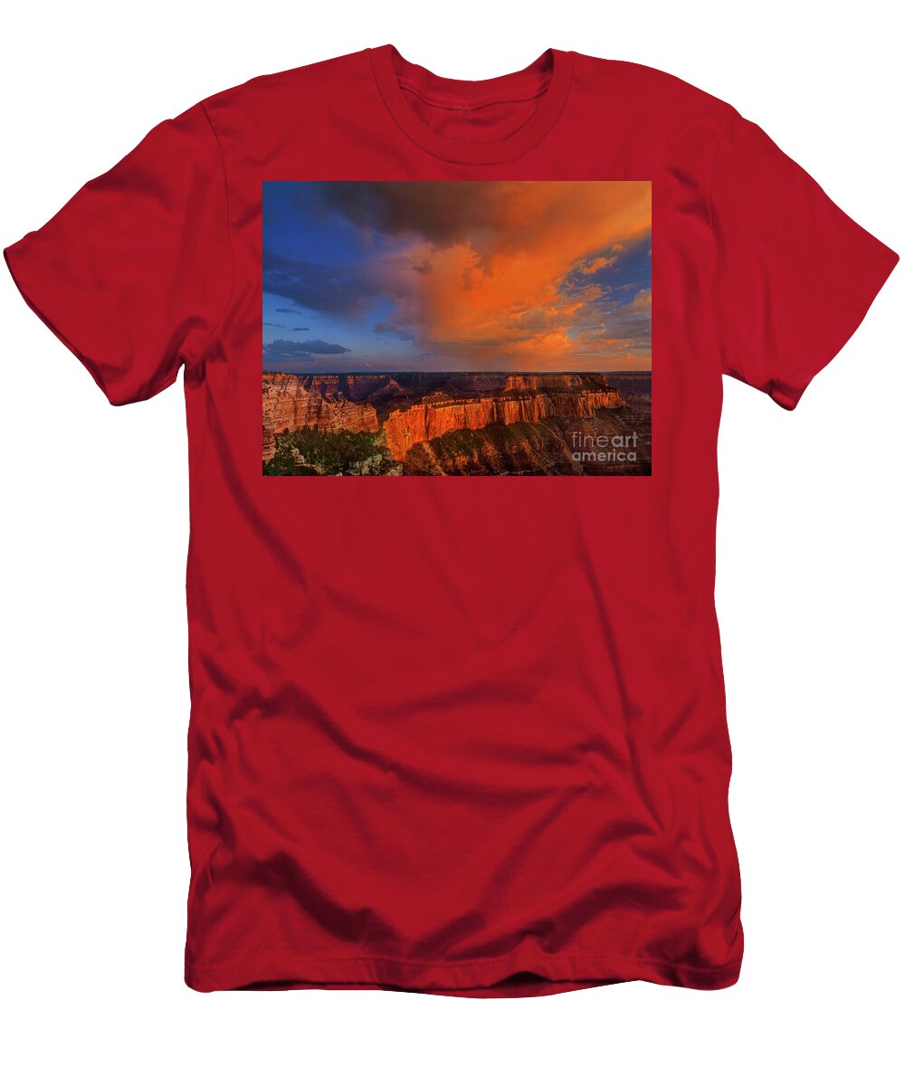 Grand Canyon T-Shirt featuring the photograph Clearing Storm Cape Royal North Rim Grand Canyon NP Arizona by Dave Welling
