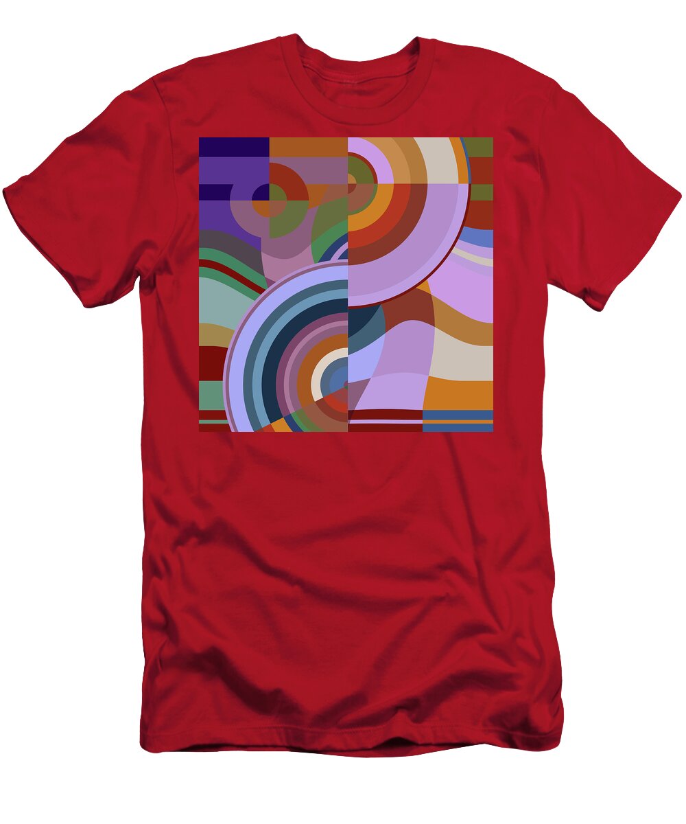 Colour T-Shirt featuring the mixed media Colour Revolution ONE by Big Fat Arts