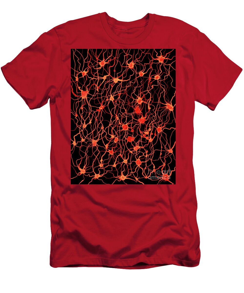 Wired T-Shirt featuring the mixed media Connected by David Gordon