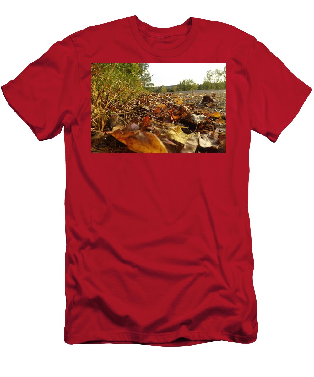 Leaves T-Shirt featuring the photograph Ground Level by Michelle Hoffmann