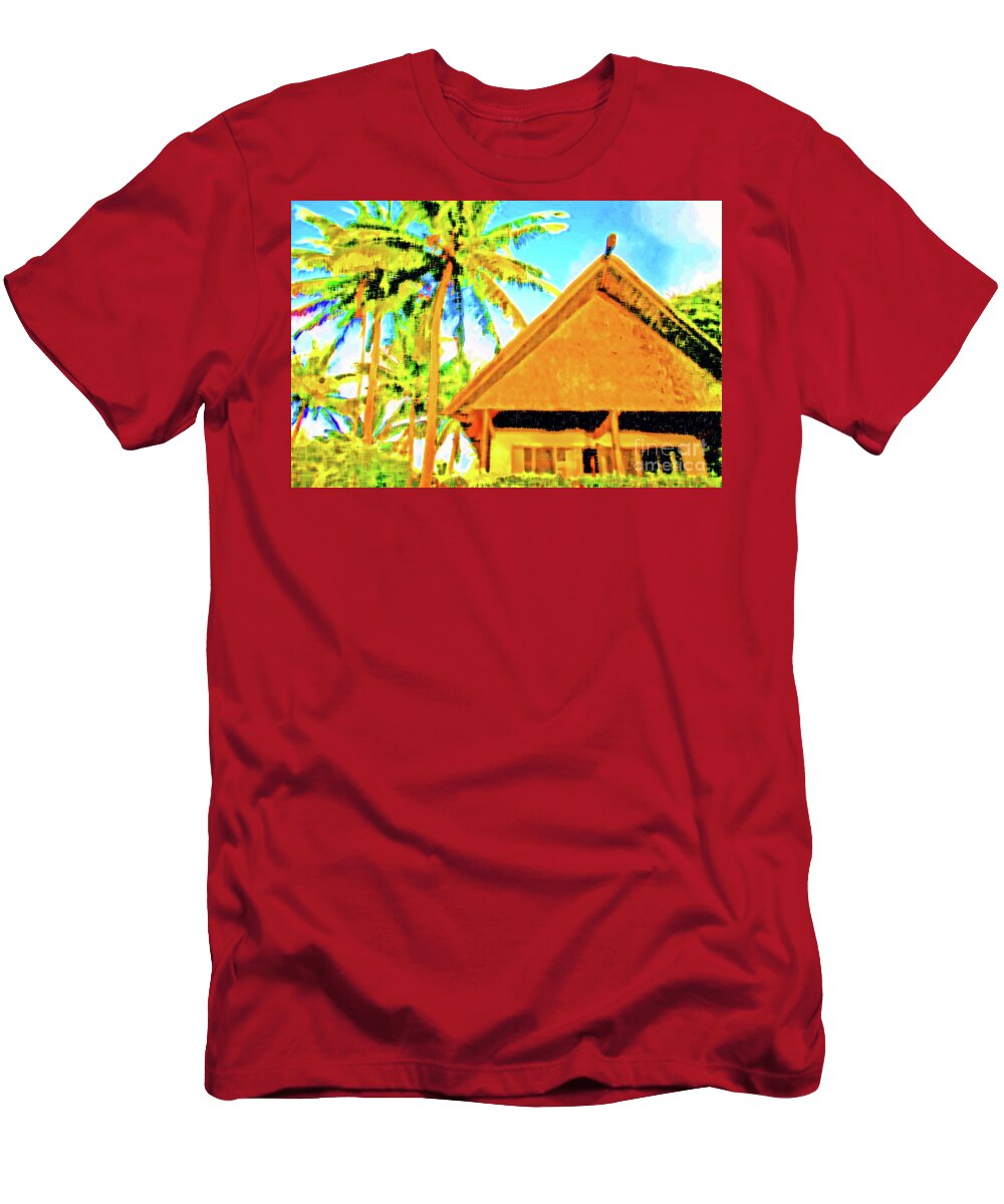 Fiji T-Shirt featuring the photograph Home in Fiji by Becqi Sherman