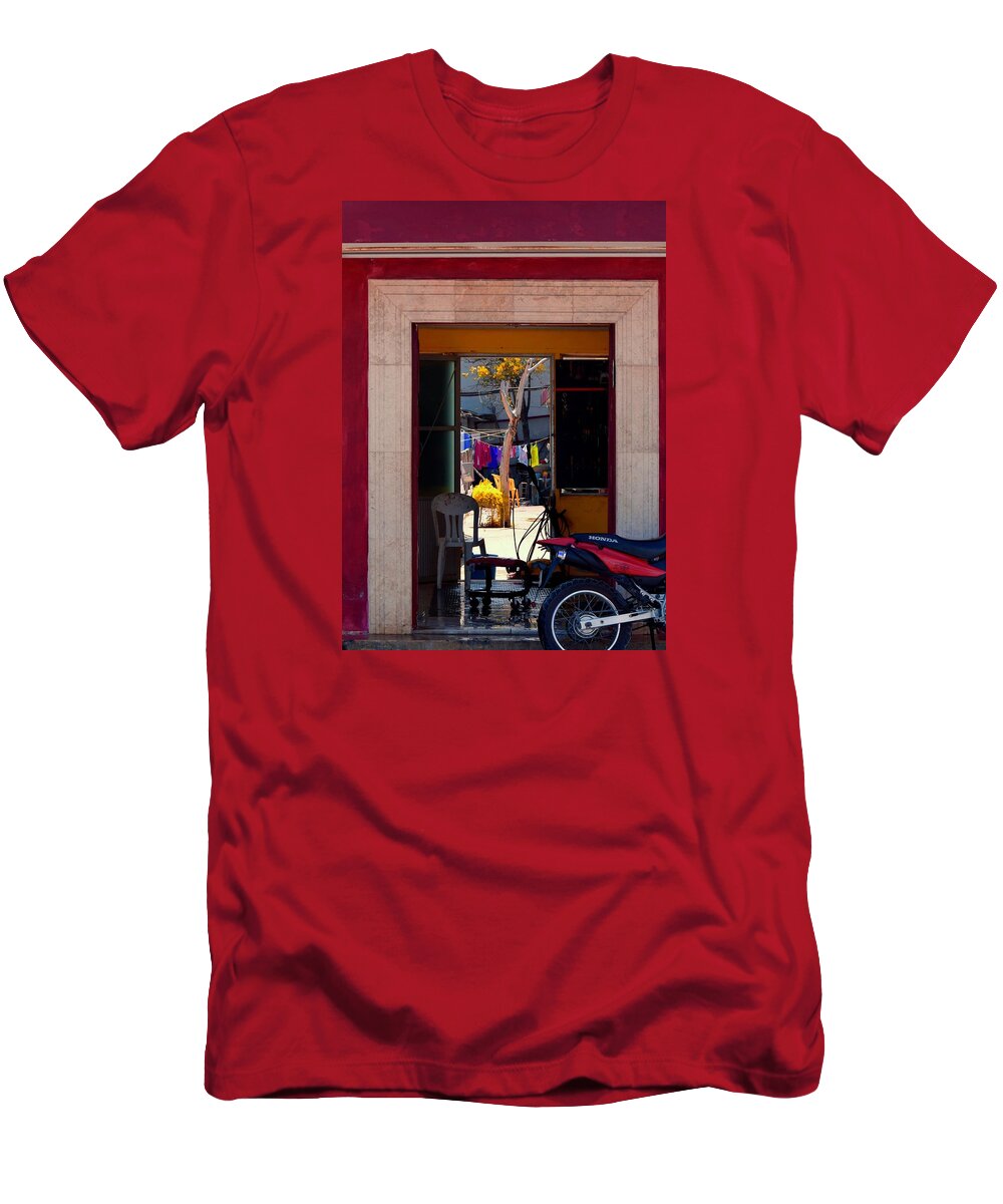 Door T-Shirt featuring the photograph Layers of Life by Debra Grace Addison
