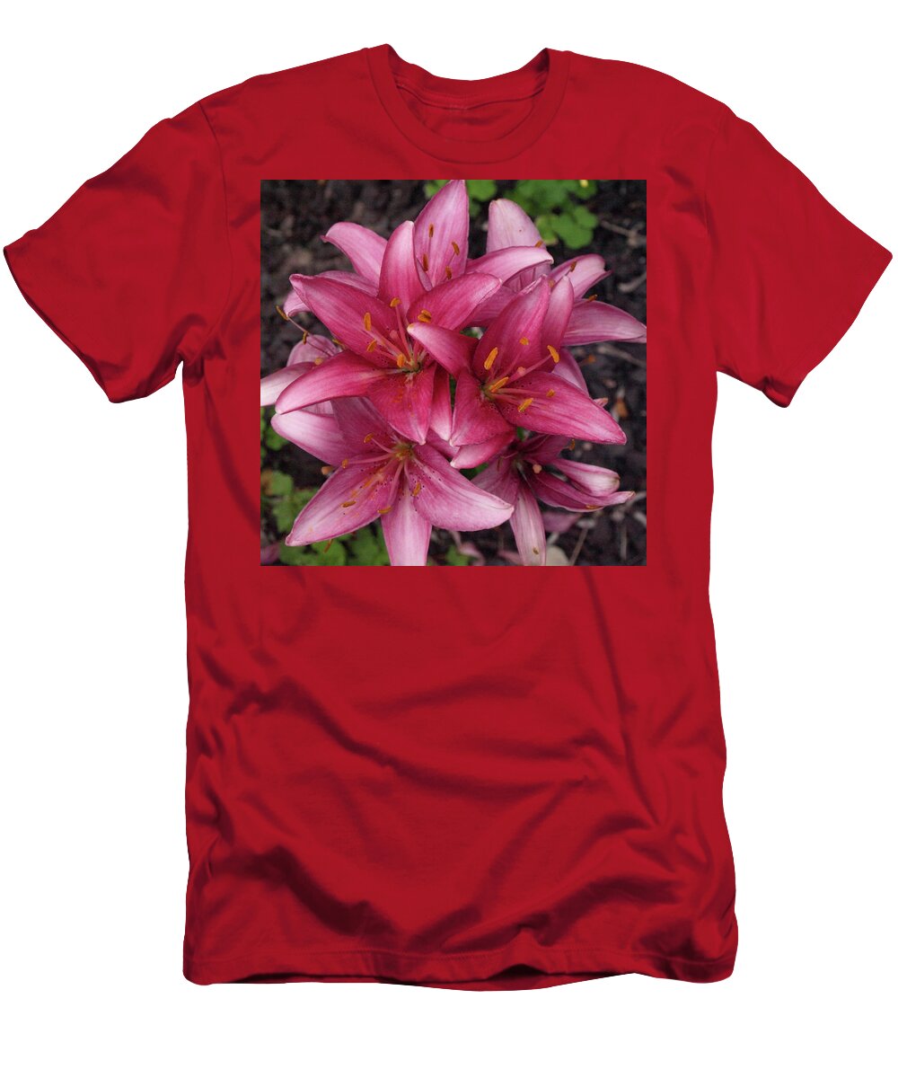 Lily T-Shirt featuring the photograph Lilixplosion 6 by Jeffrey Peterson