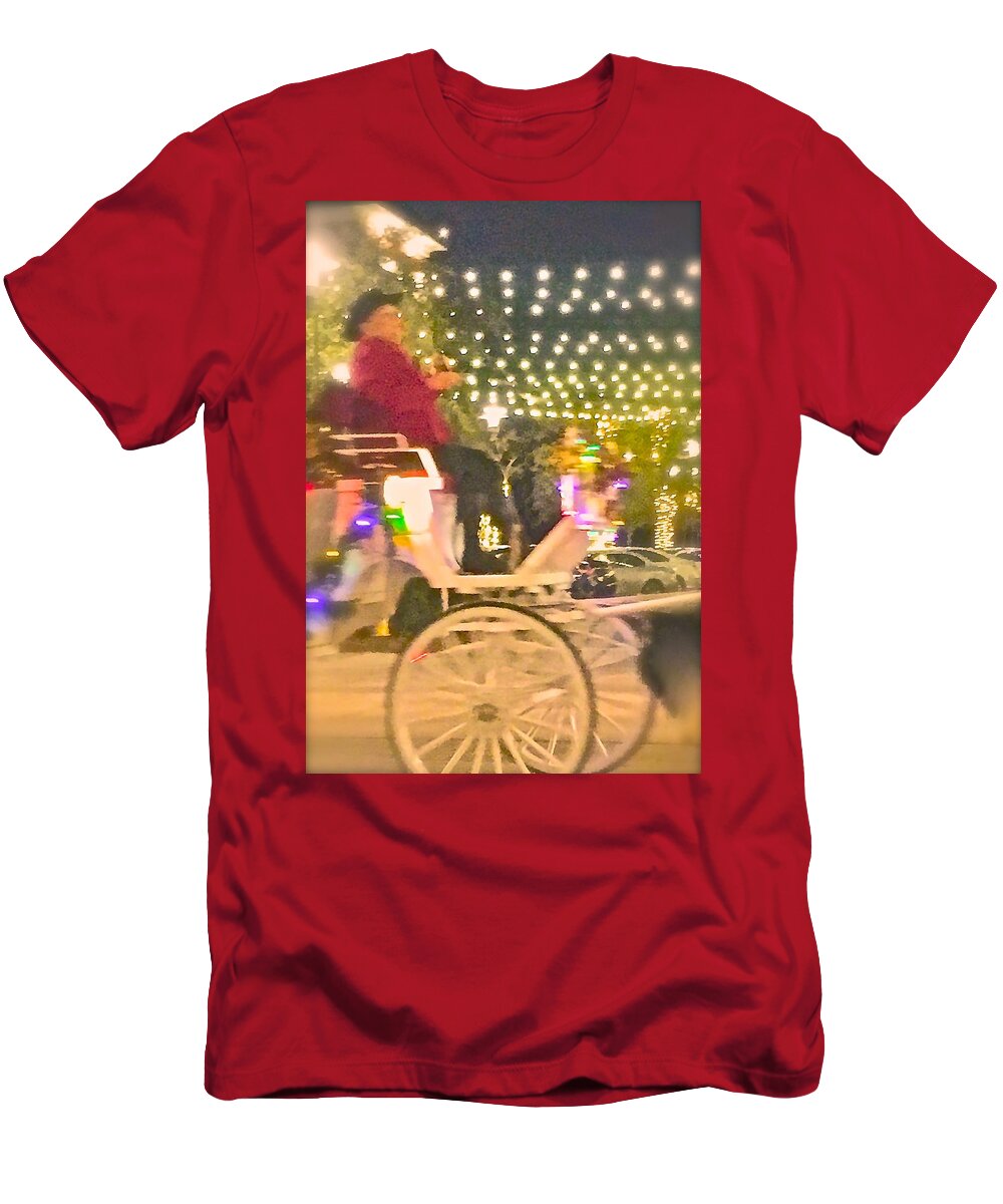 Merry Christmas Ride T-Shirt featuring the photograph Merry Christmas Rides by Debra Grace Addison