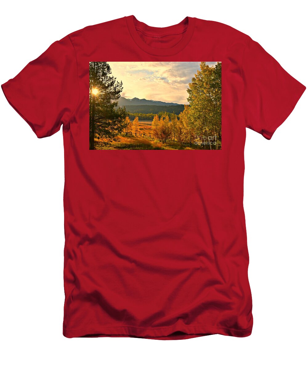 Fall Colors T-Shirt featuring the photograph Morning Light by Dorrene BrownButterfield