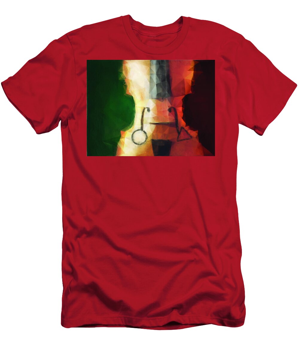 Muse T-Shirt featuring the painting Muse by Vart Studio