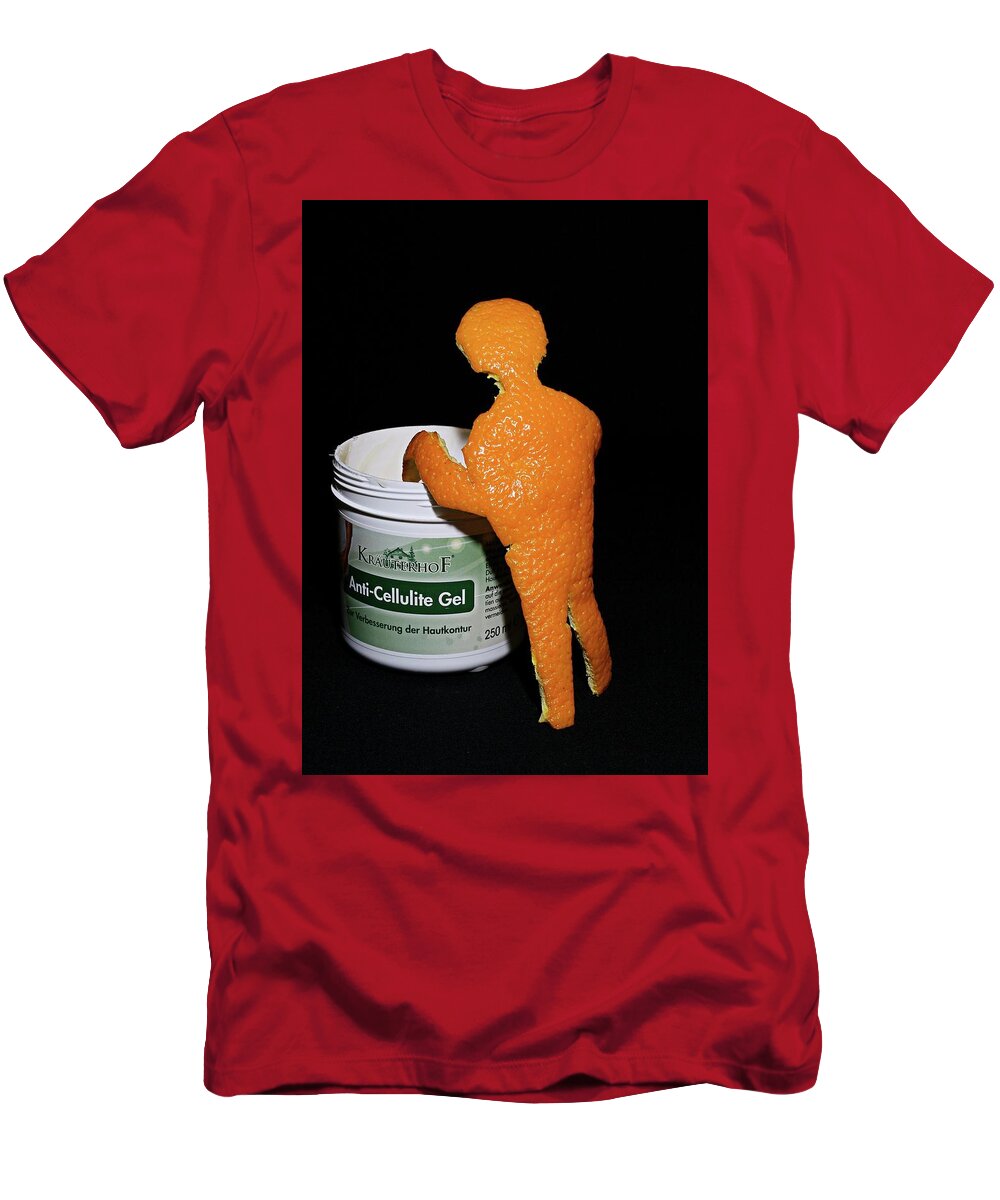 Orange T-Shirt featuring the photograph Orange skin by Martin Smith