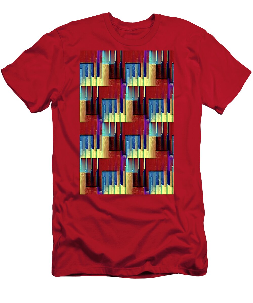 Piano Player T-Shirt featuring the digital art Piano Player by David Manlove