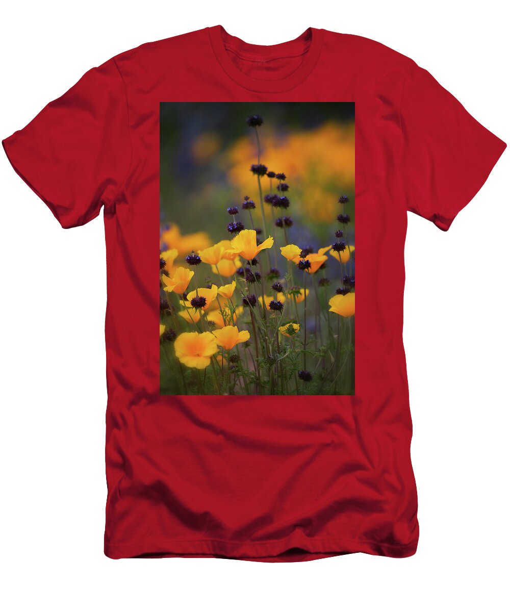 Wildflowers T-Shirt featuring the photograph Poppies And Desert Chia by Saija Lehtonen