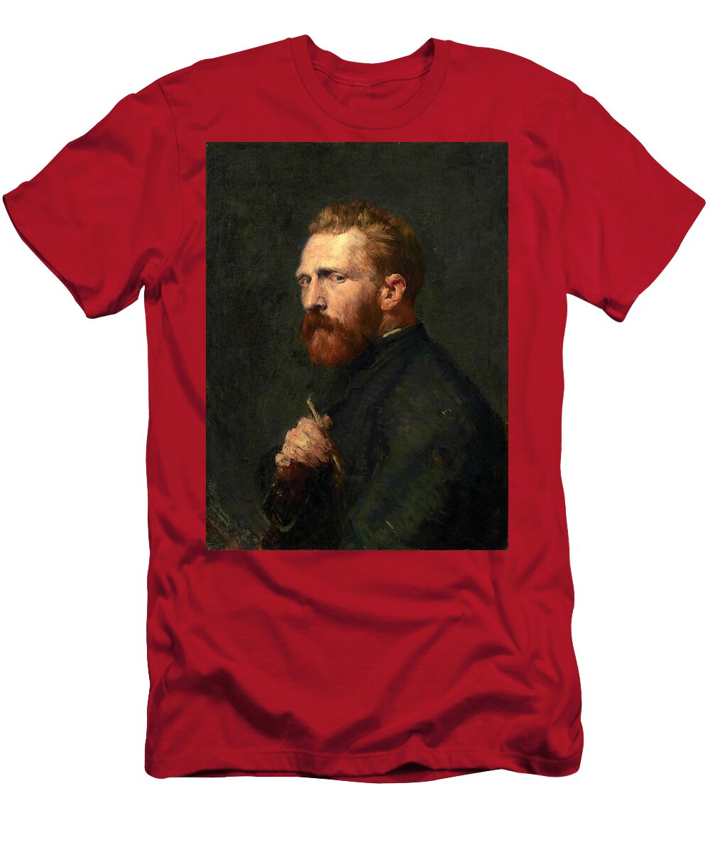John Peter Russell T-Shirt featuring the painting Portrait Of Vincent Van Gogh by John Peter Russell