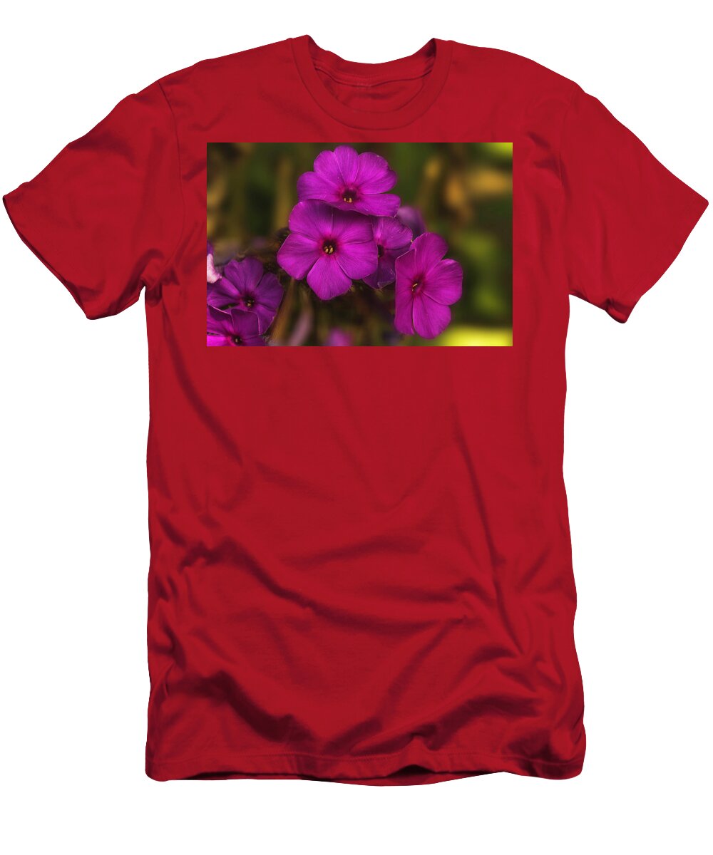 Purple T-Shirt featuring the photograph Purple Flowers of Fall by Pheasant Run Gallery