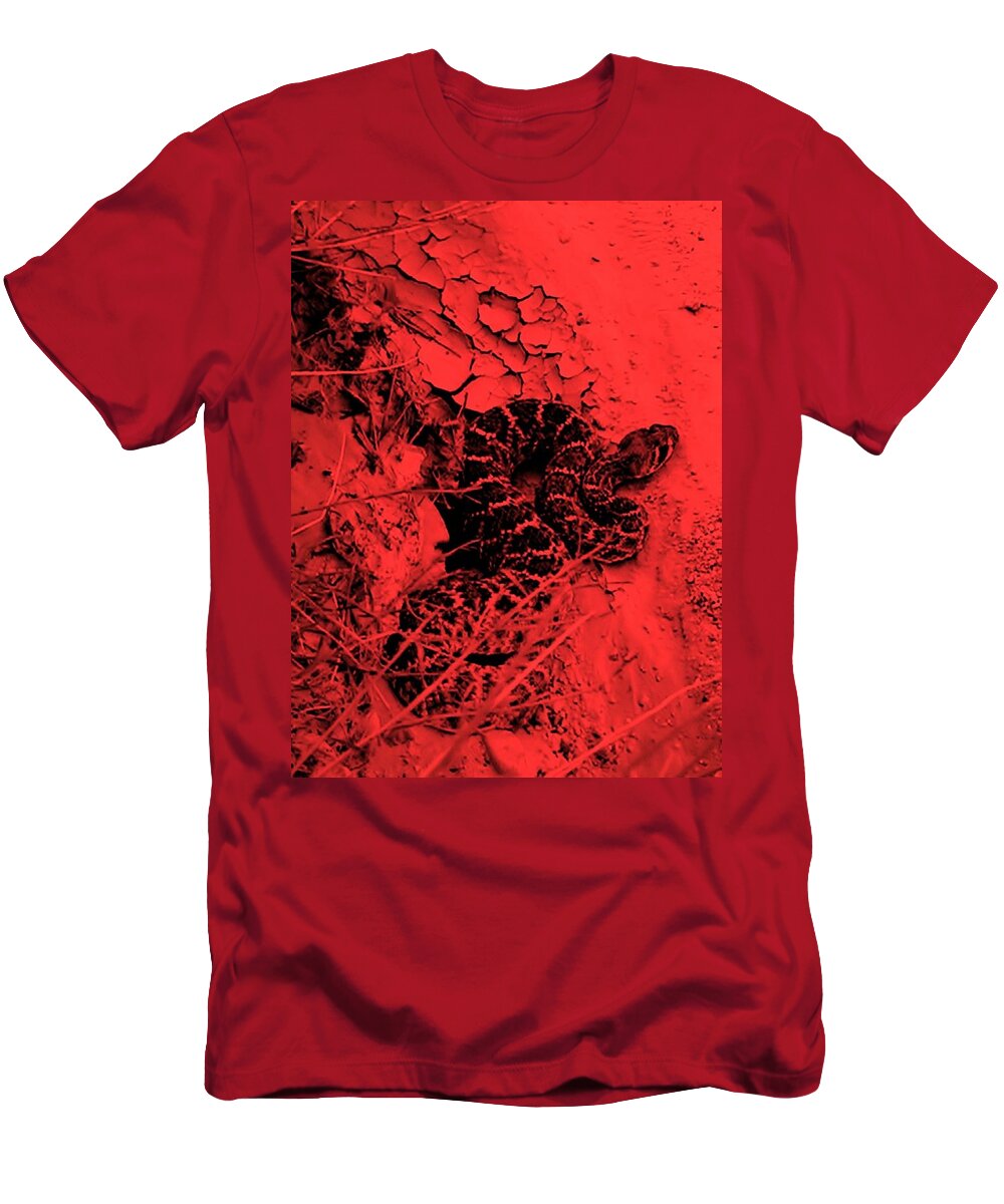 Affordable T-Shirt featuring the photograph Red Hot Triple Threat by Judy Kennedy