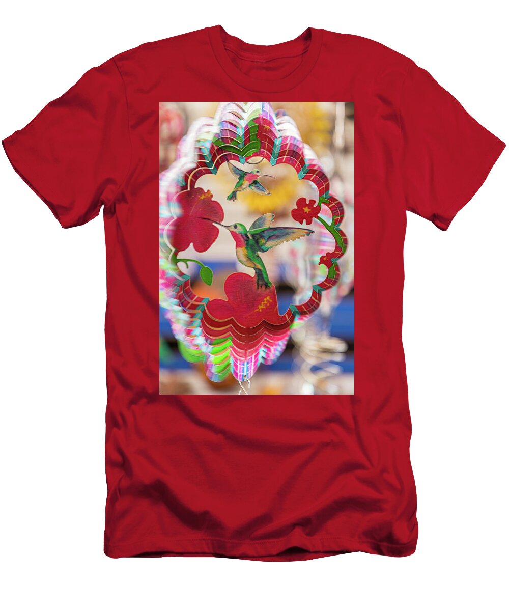 2019 T-Shirt featuring the photograph Sante Fe color wheels yard art by Tim Stanley