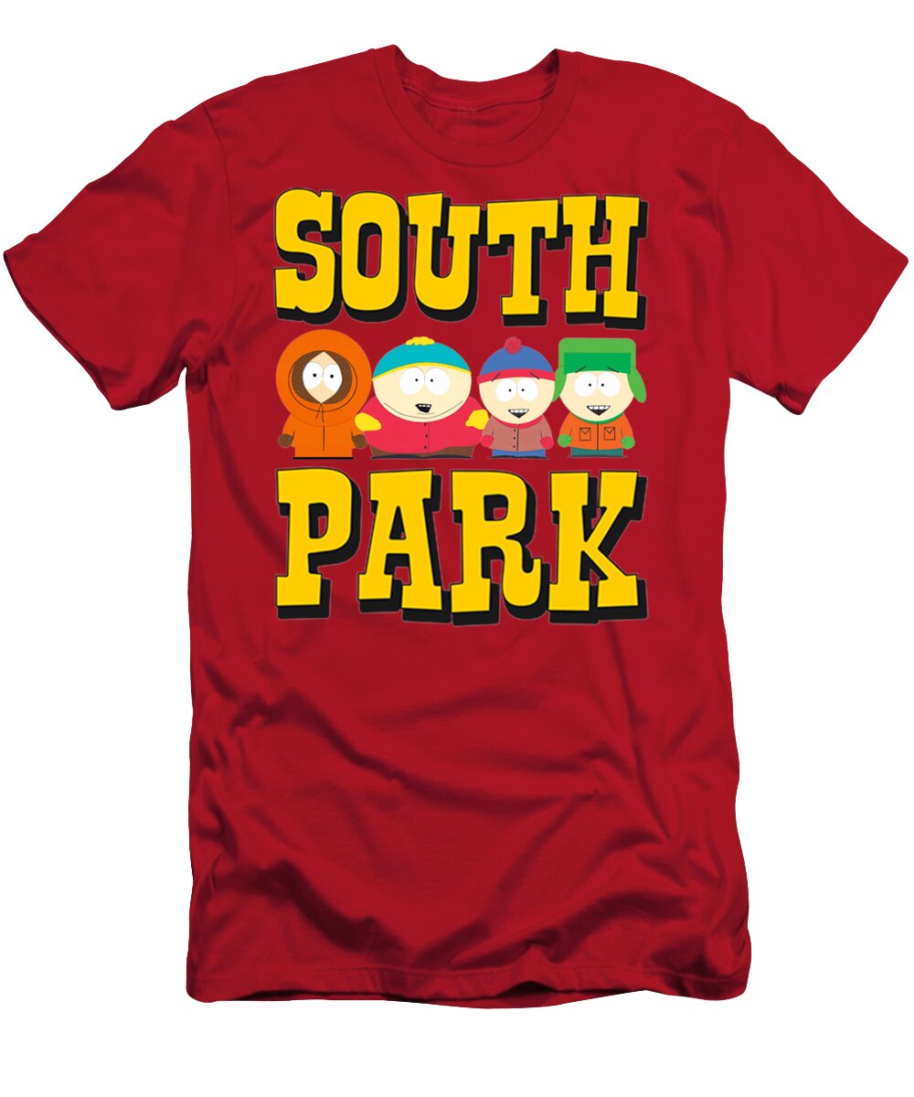 South Park T-Shirt featuring the mixed media South Park by Oisam