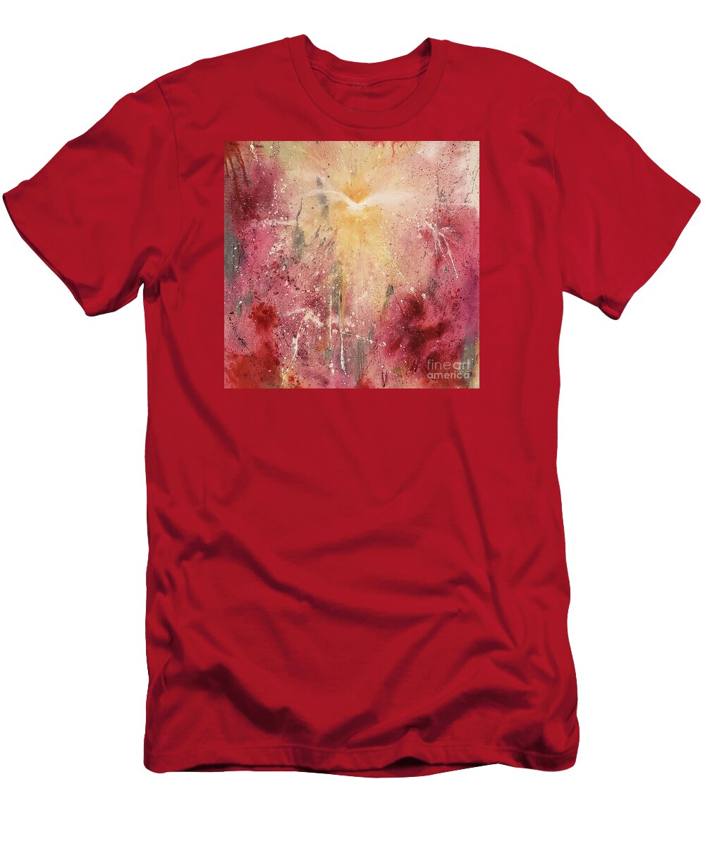Spirit Of Hope T-Shirt featuring the painting Spirit of Hope  by Maria Hunt