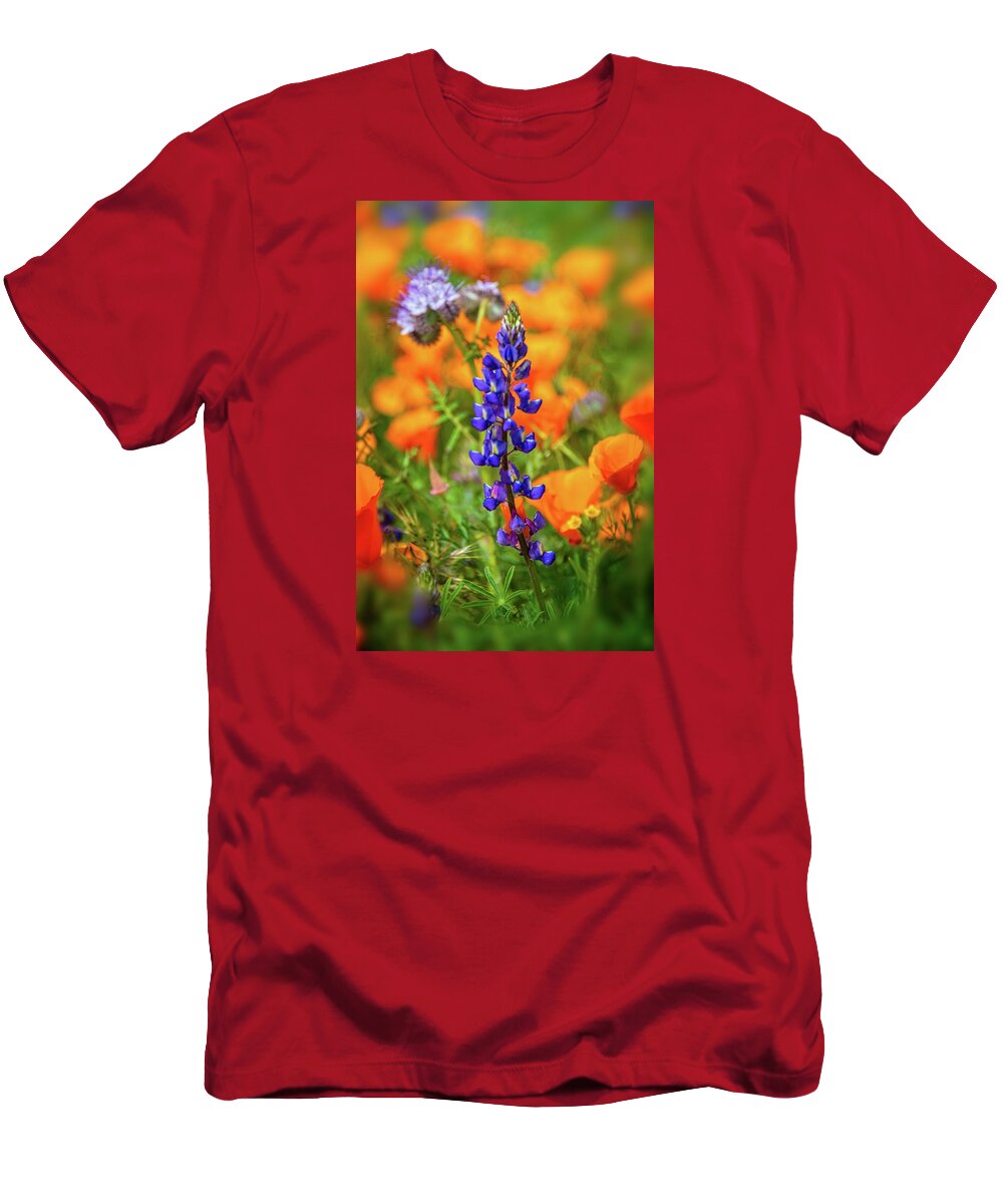 Superbloom T-Shirt featuring the photograph Spring Delight - Superbloom 2019 by Lynn Bauer