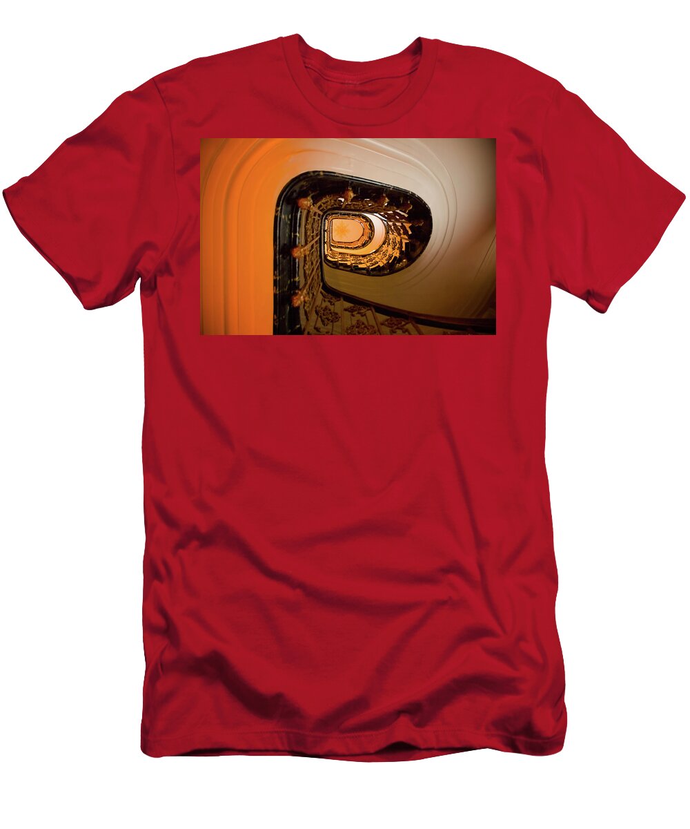Stairwell T-Shirt featuring the photograph Stairwell by Mick Burkey