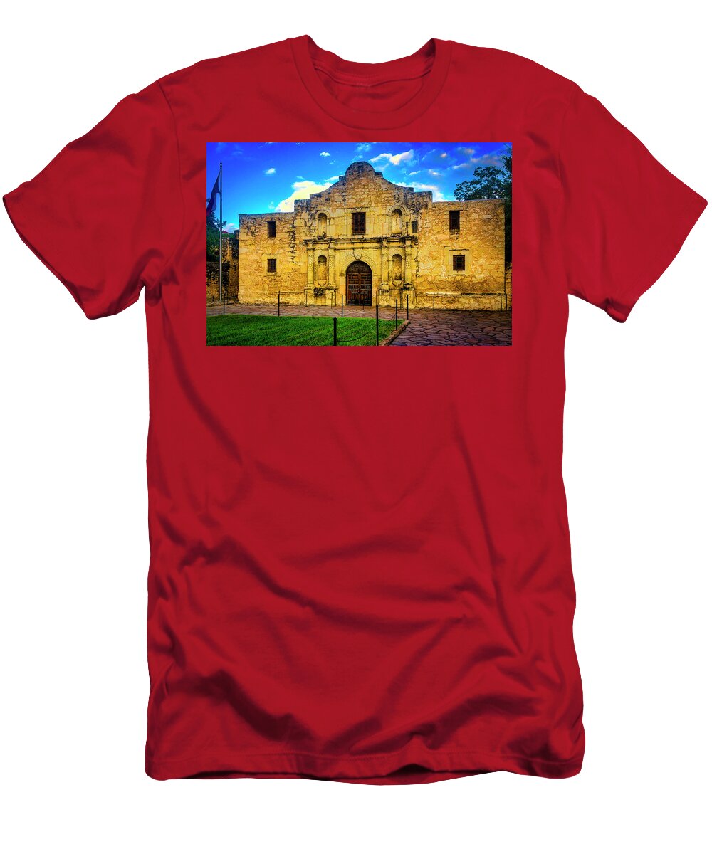 The Alamo T-Shirt featuring the photograph The Alamo Mission by Garry Gay
