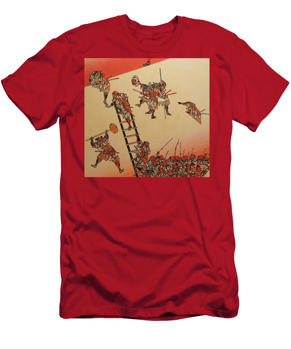 Japan T-Shirt featuring the photograph Traditional Japanese Samurai painting by Steve Estvanik
