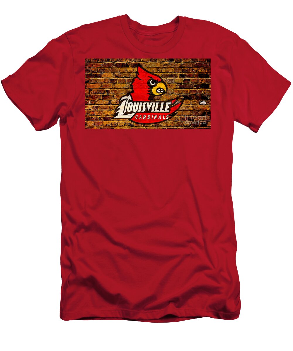 University of Louisville Cardinals T-Shirt by Steven Parker - Pixels Merch