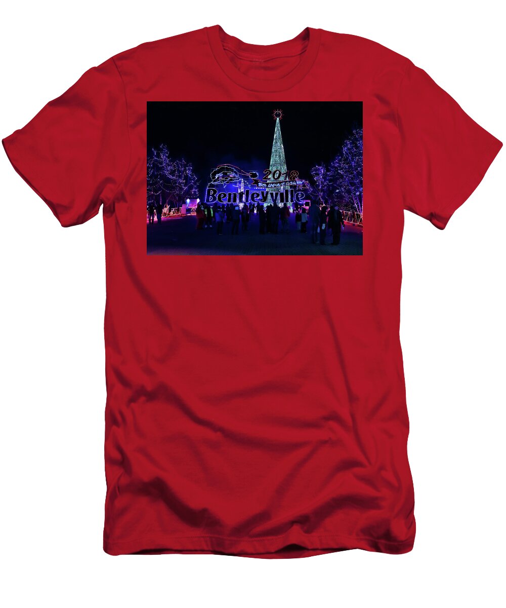 Bentleyville T-Shirt featuring the photograph Welcome to Bentleyville by Susan Rissi Tregoning