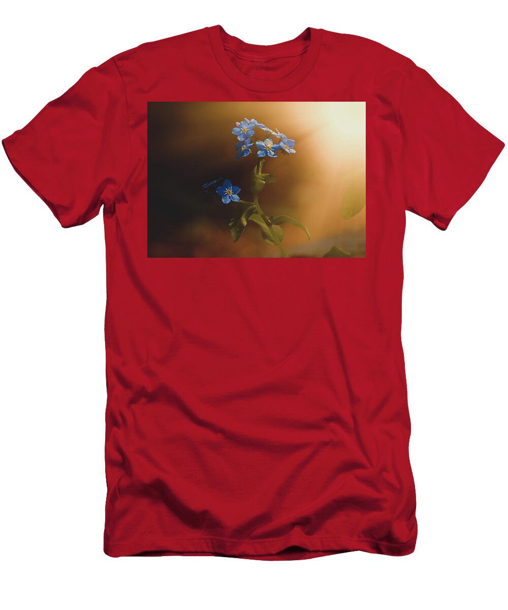Wood Forget Me Not T-Shirt featuring the photograph Woodland Forget-Me-Not by Bob Orsillo