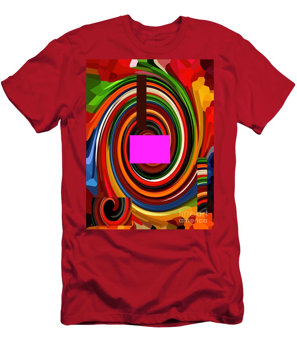Walter Paul Bebirian: Volord Kingdom Art Collection Grand Gallery T-Shirt featuring the digital art 2-5-2071babcd by Walter Paul Bebirian