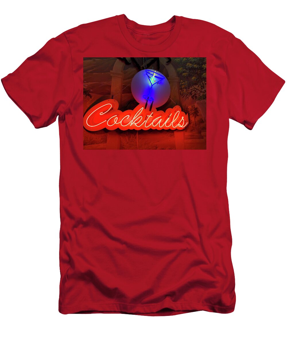 Glass T-Shirt featuring the photograph Cocktails #1 by Matthew Bamberg