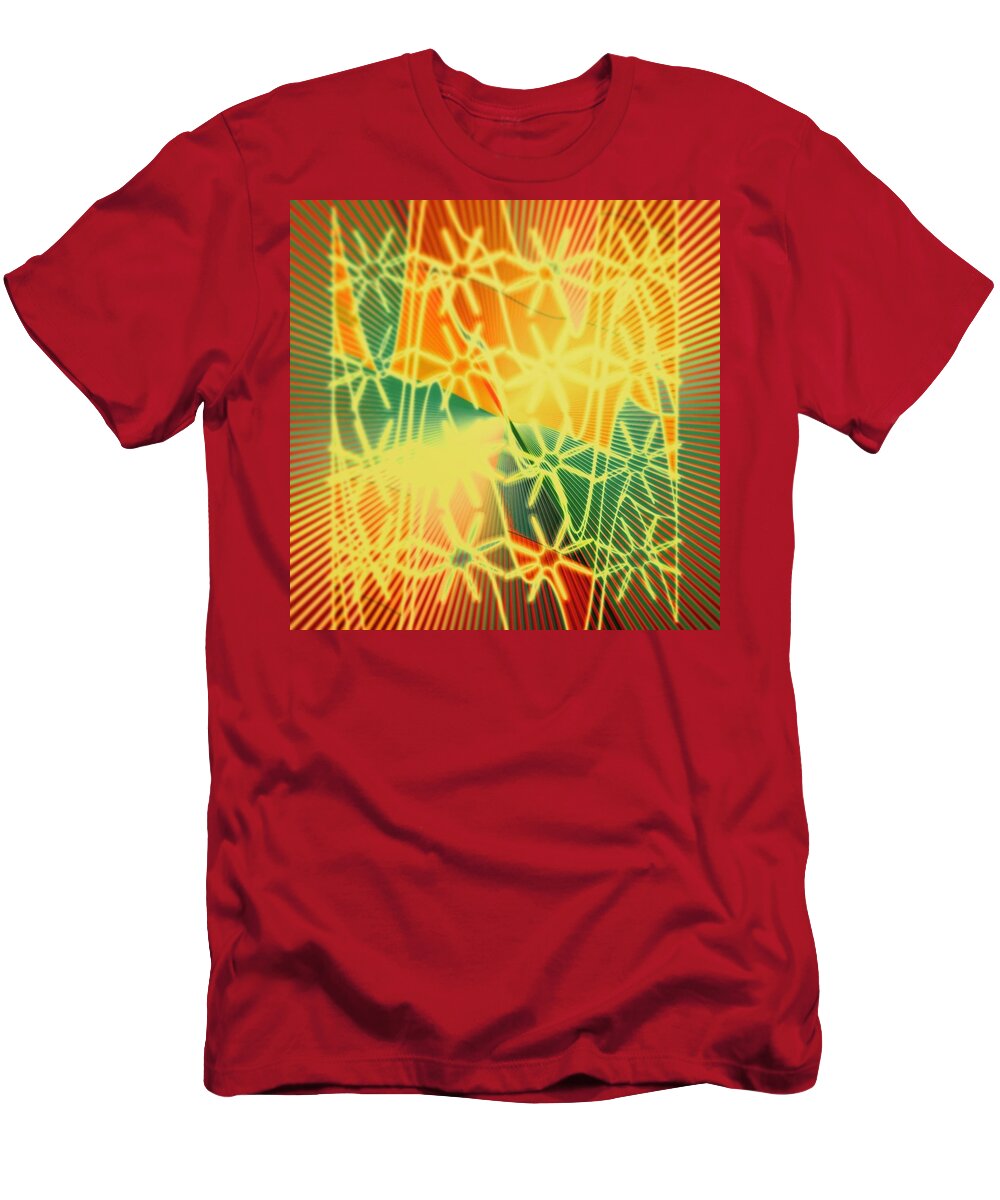 Abstract T-Shirt featuring the digital art Pattern 50 by Marko Sabotin