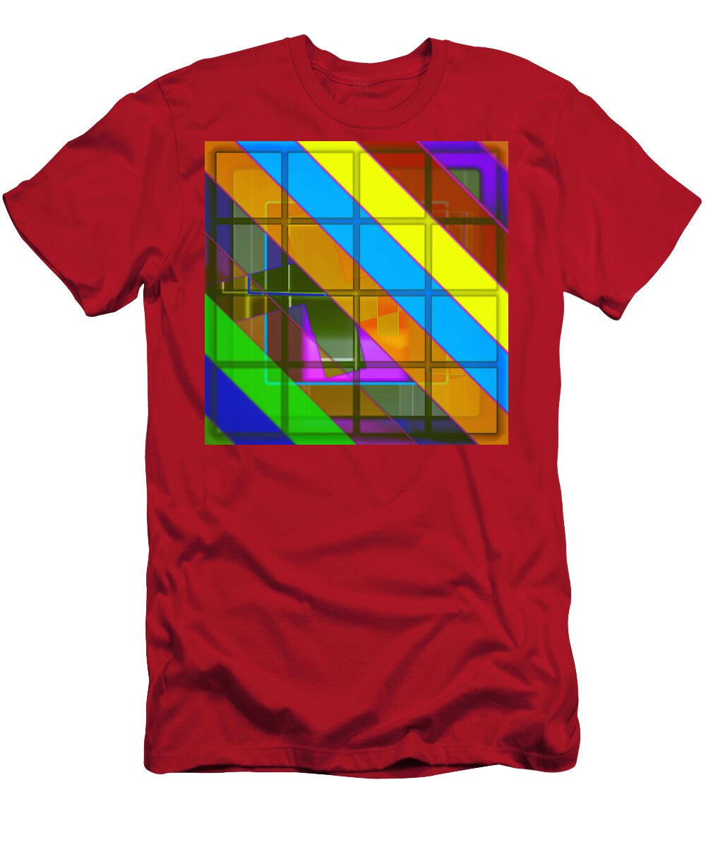 Abstract T-Shirt featuring the digital art Pattern 51 #1 by Marko Sabotin