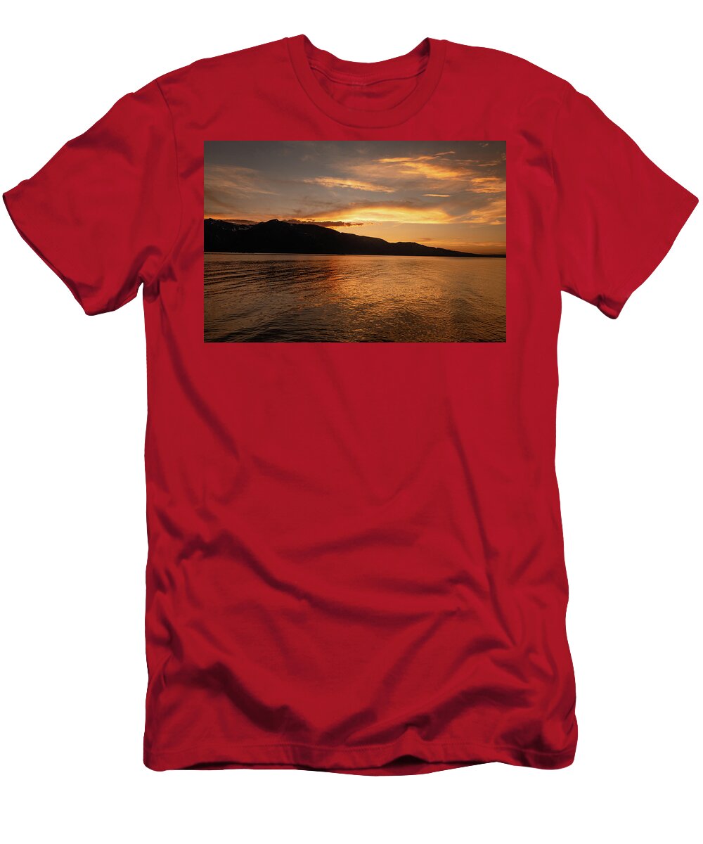 Tetons T-Shirt featuring the photograph 2018 Tetons Sunset-3 by Tara Krauss