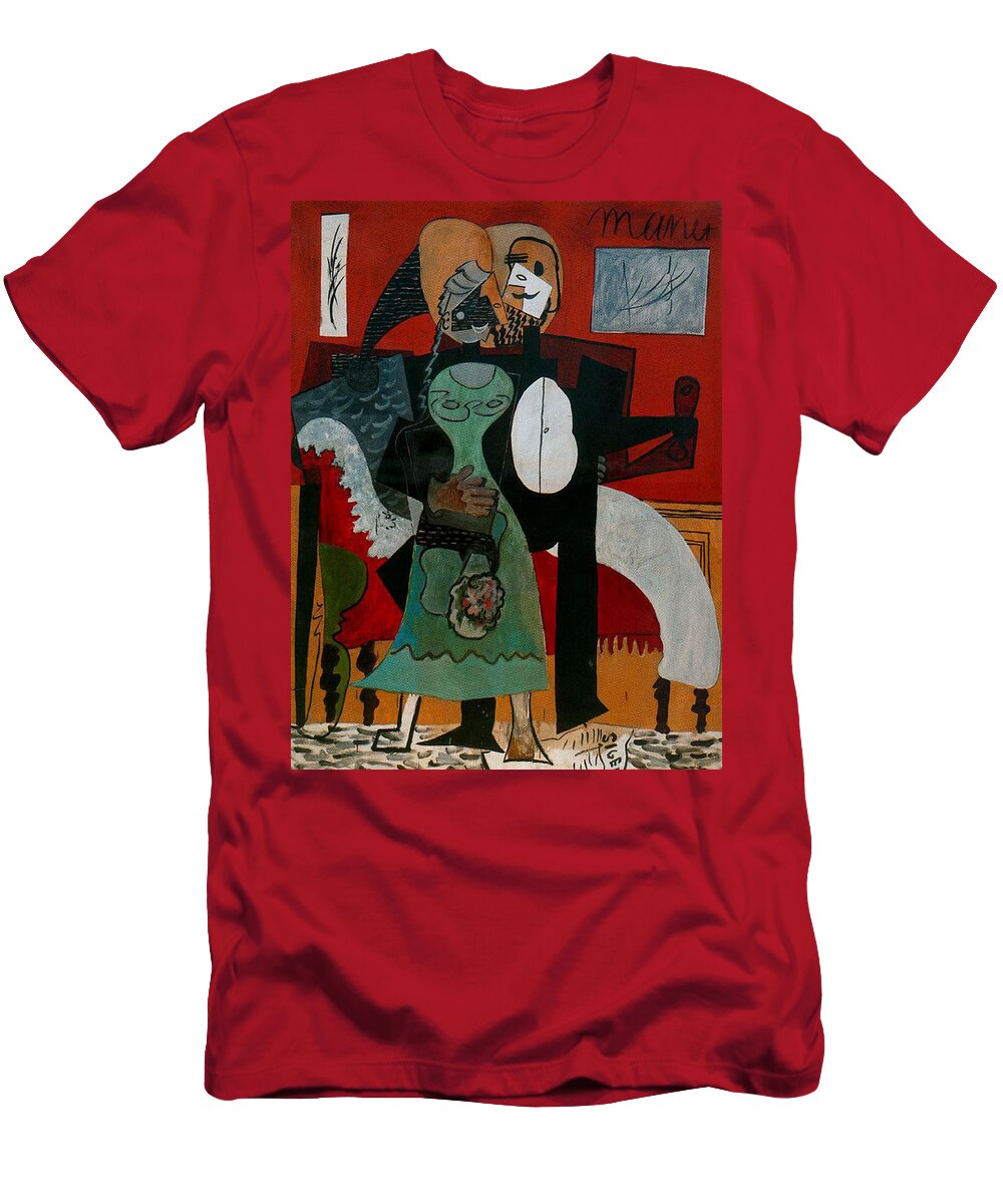 The Lovers Picasso Painting T-Shirt by Pablo Picasso - Pixels